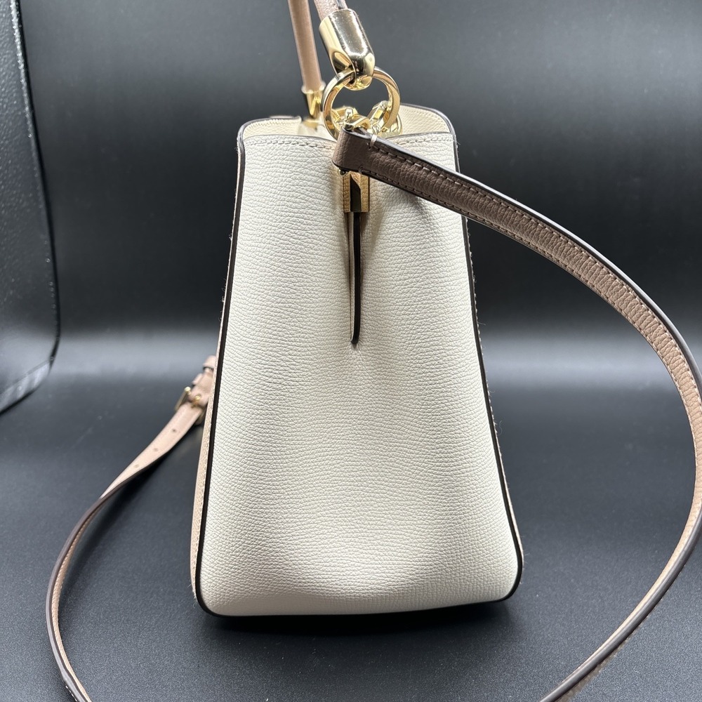 Kate Spade Leather Phoebe Top Handle Satchel Handbag Toasted Hazelnut Crossbody - Picture 4 of 15